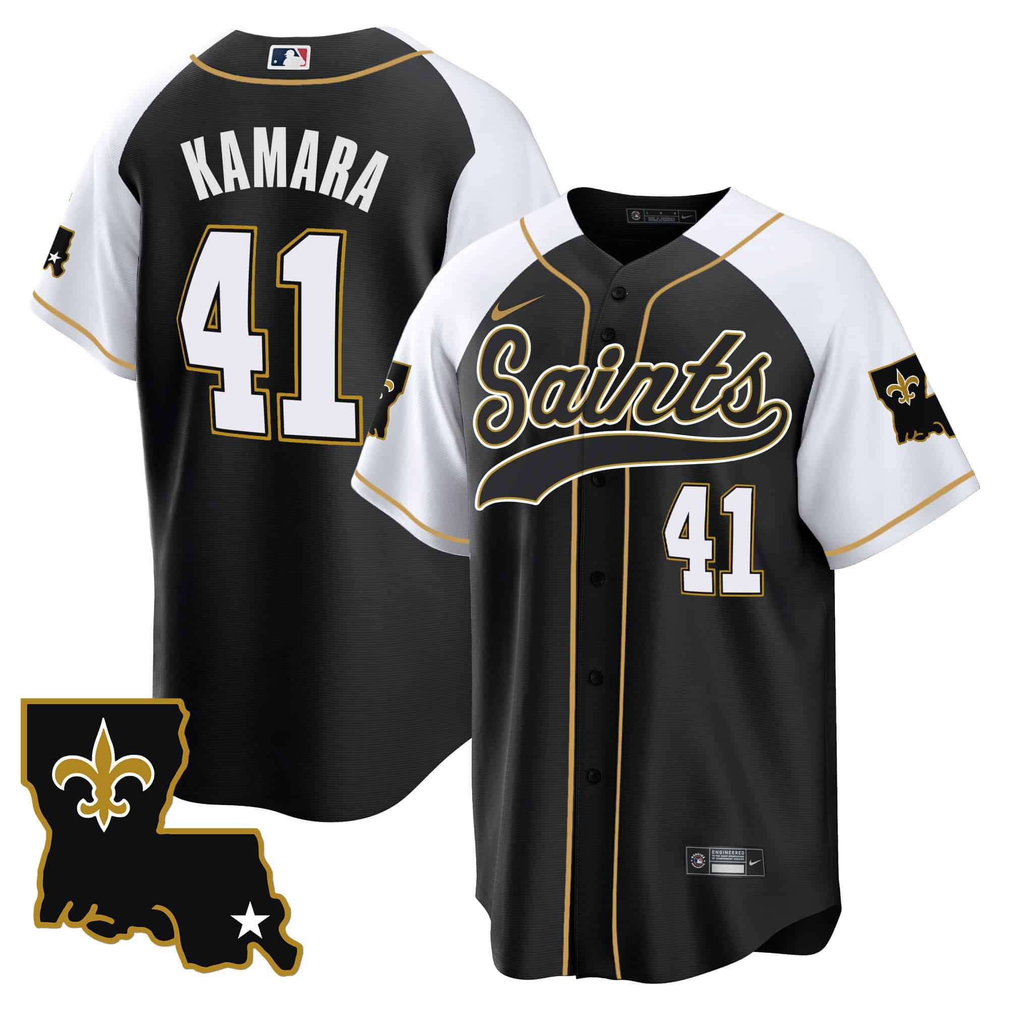Men New Orleans Saints #41 Kamara Black 2024 Nike 1987 Legacy Cool Base NFL Jersey